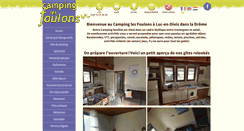 Desktop Screenshot of camping-luc-en-diois.com