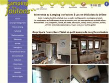 Tablet Screenshot of camping-luc-en-diois.com
